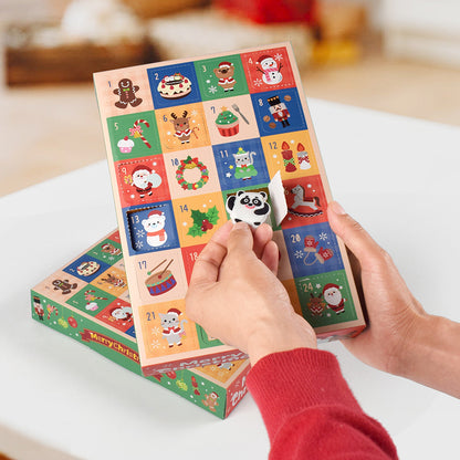 Leere 24-Fächer-Weihnachtsbox für Adventskalender
