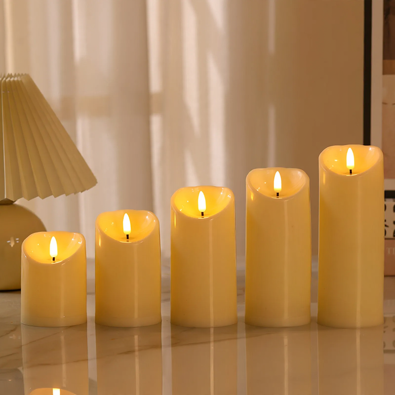 Realistische LED-Stumpenkerzen