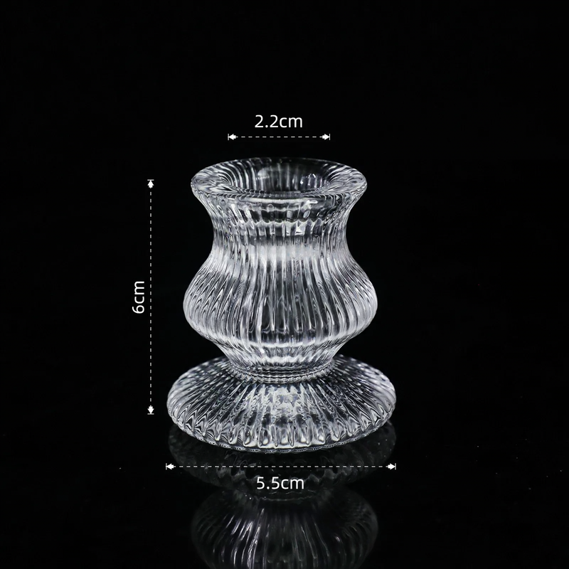 Glas-Kerzenhalter im europäischen Stil