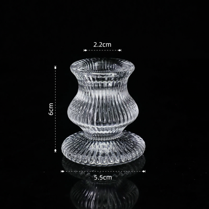 Glas-Kerzenhalter im europäischen Stil