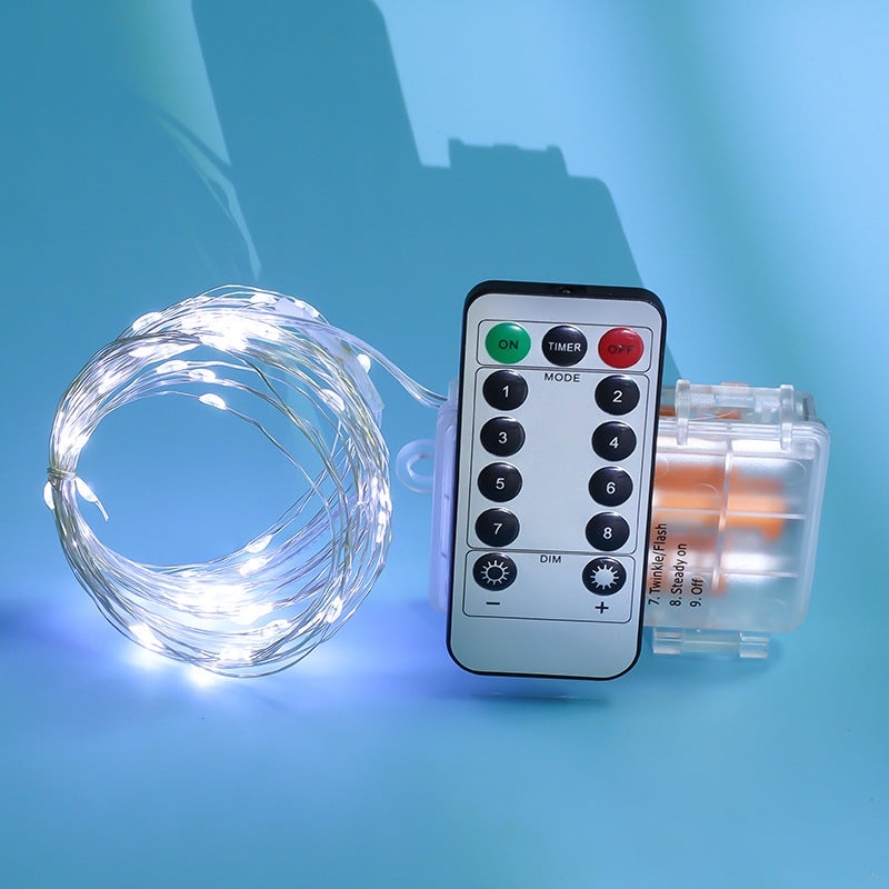 LED-Kupferdraht-Lichterkette mit Fernbedienung