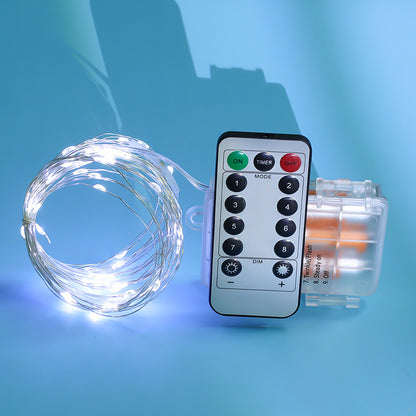 LED-Kupferdraht-Lichterkette mit Fernbedienung