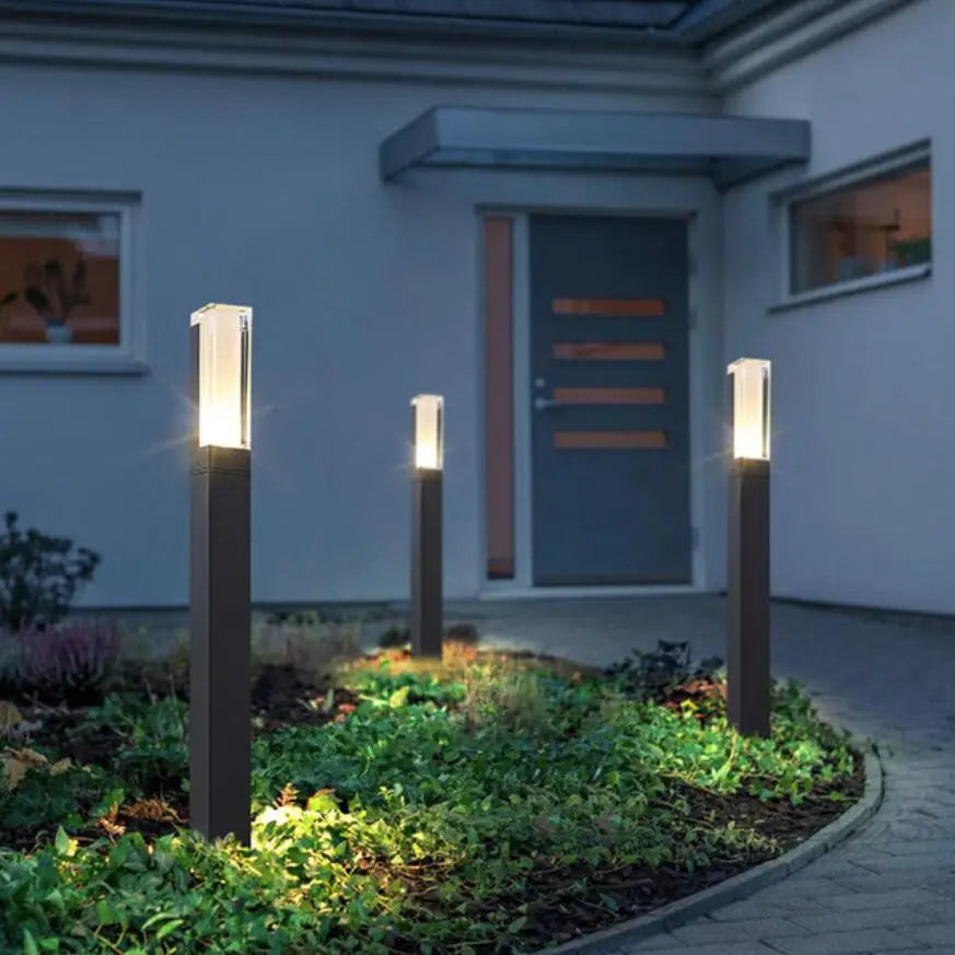 Moderne Gartenlampe aus Aluminium - Wetterfeste LED Außenbeleuchtung | Brehn