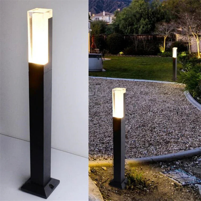 Moderne Gartenlampe aus Aluminium - Wetterfeste LED Außenbeleuchtung | Brehn
