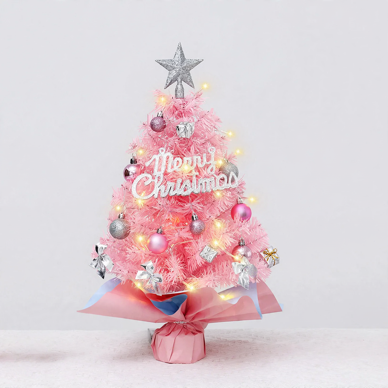 Mini-Weihnachtsbaum mit Dekoration, 45/60 cm, PVC
