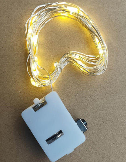 LED-Kupferdraht-Lichterkette, batteriebetrieben