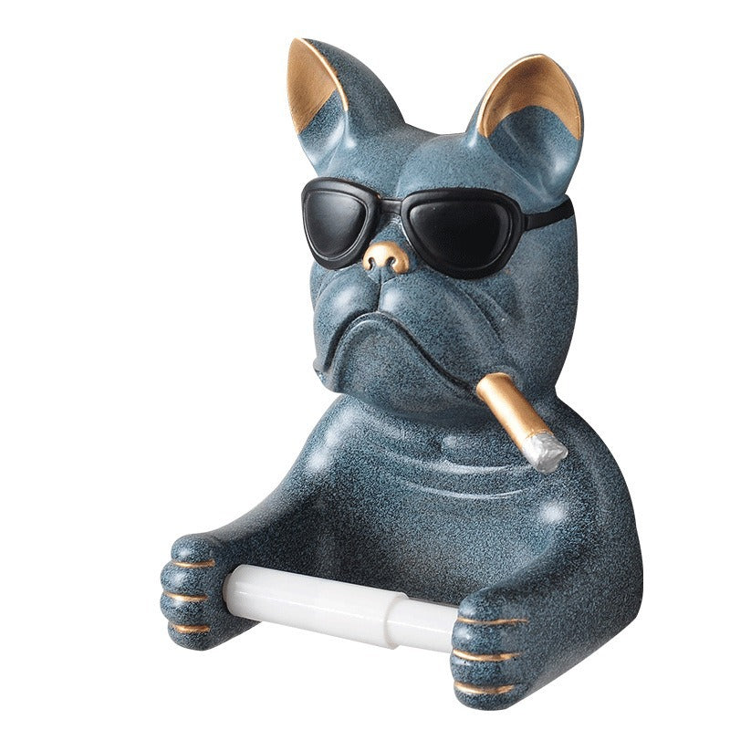 Wandmontierter Toilettenpapierhalter, Hundedesign