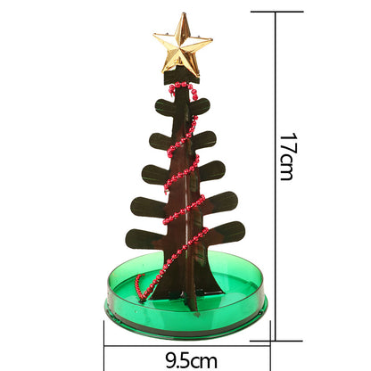 Magischer Kristall-Weihnachtsbaum zum Selberzüchten