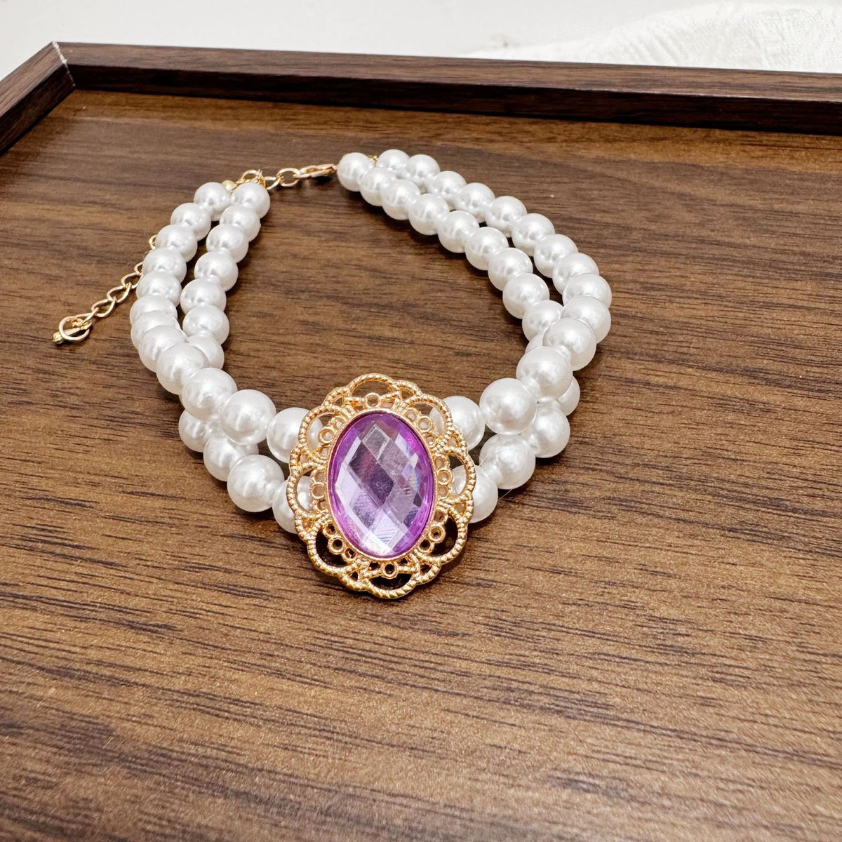 Perlenhalsband für Katzen und kleine Hunde, Prinzessin-Stil