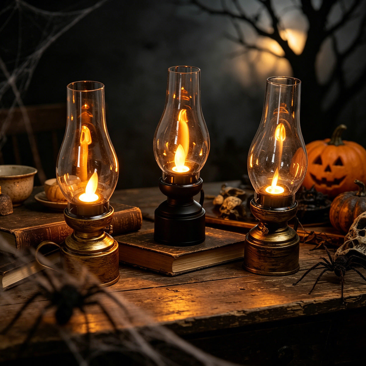 Dekorative LED-Laterne im Retro-Stil