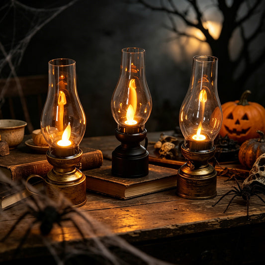 Dekorative LED-Laterne im Retro-Stil