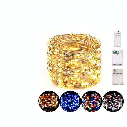 LED-Kupferdraht-Lichterkette für festliche Dekorationen
