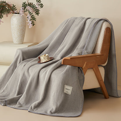 Waffel-Wohndecke aus Milchfaser-Fleece