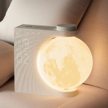 Mond-Nachtlicht mit Weckfunktion und weißem Rauschen