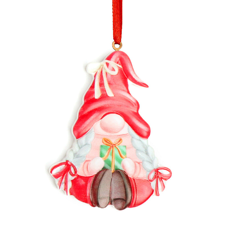 Weihnachts-Wichtel Anhänger aus Kunstharz