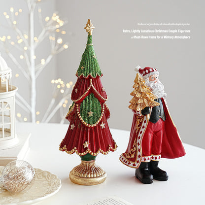 Dekorative Weihnachtsfigur aus Kunstharz