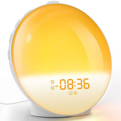 LED-Wecker mit Sonnenaufgangssimulation und RGB-Nachtlicht