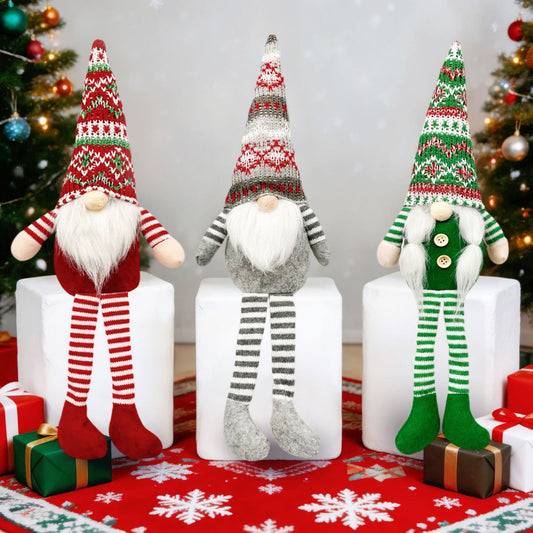 Weihnachts-Wichtel mit langen Beinen, Strick-Design
