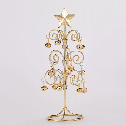 Mini-Weihnachtsbaum aus Eisen mit Glocken, 26 cm