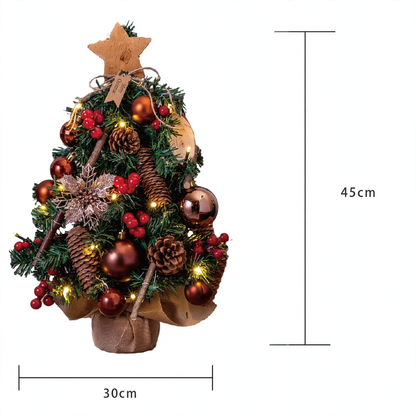 Mini-Weihnachtsbaum für den Tisch, 45 cm, mit Beleuchtung