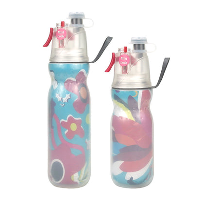 Sporttrinkflasche mit Sprühfunktion, 470–590 ml