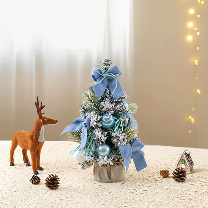 Mini-Weihnachtsbaum mit Schleifendekoration, PVC
