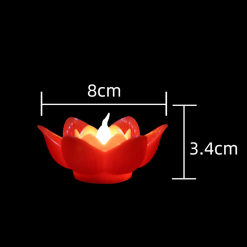 LED-Lotoskerze als Dekoration