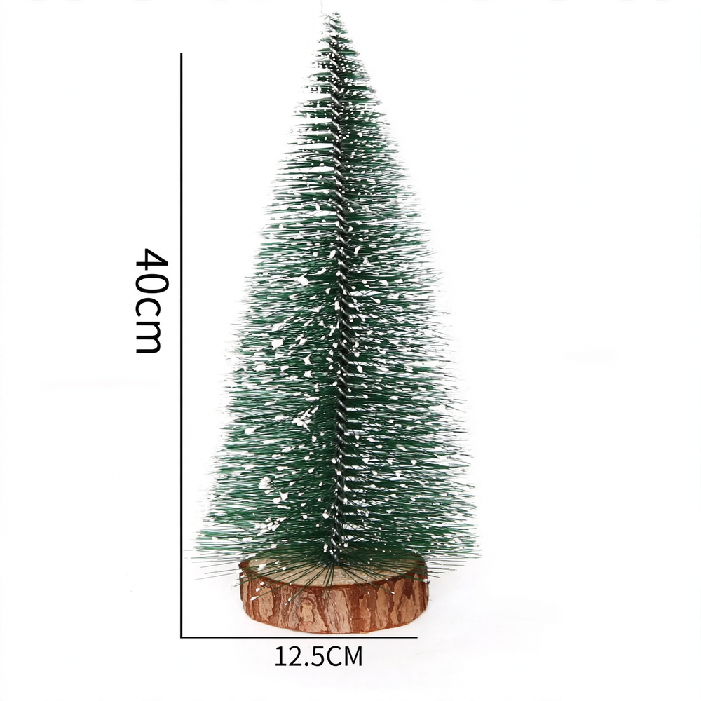 Mini-Weihnachtsbaum aus Kiefernnadeln mit Kunstschnee, 40 cm