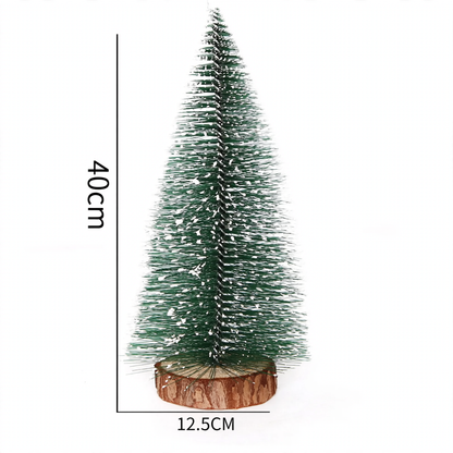 Mini-Weihnachtsbaum aus Kiefernnadeln mit Kunstschnee, 40 cm