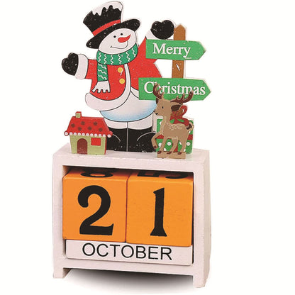 Dekorativer Holz-Adventskalender für den Tisch