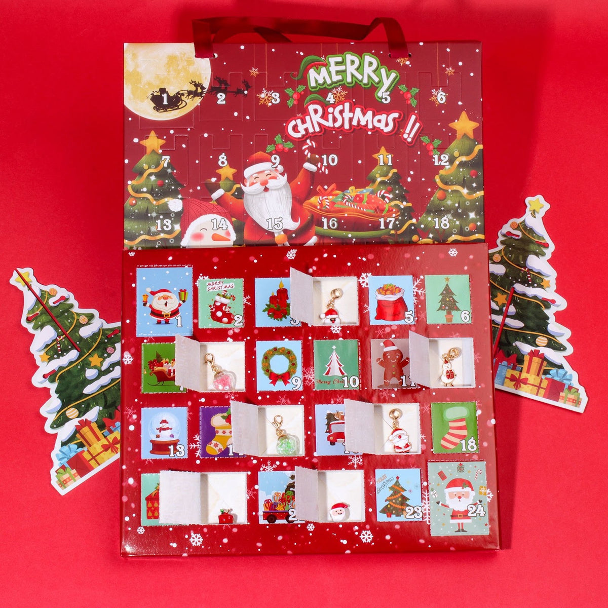 DIY Weihnachts-Adventskalender mit Armband-Set für Kinder