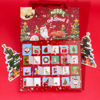 DIY Weihnachts-Adventskalender mit Armband-Set für Kinder