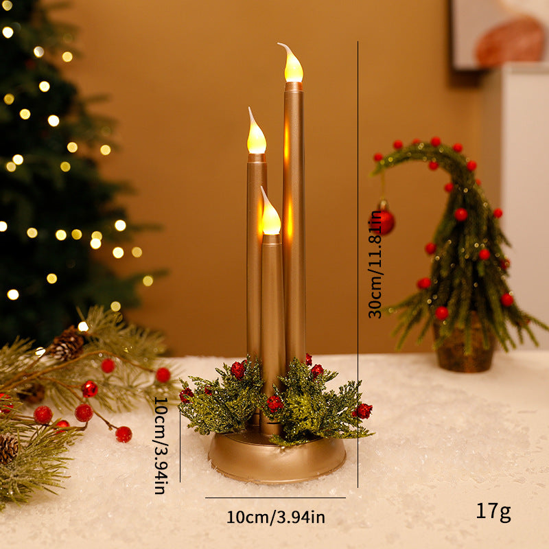 Dekorative LED-Weihnachtskerzenleuchter