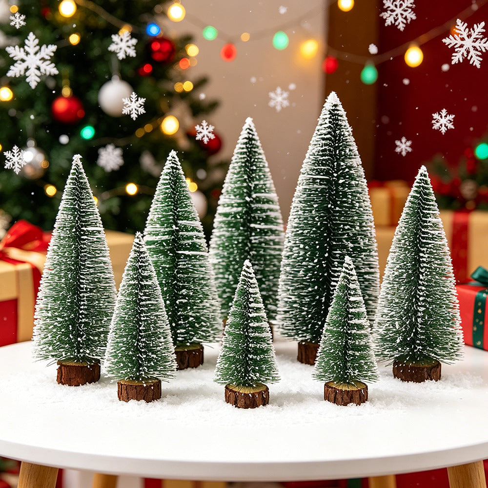 Mini-Weihnachtsbaum mit Schnee-Effekt
