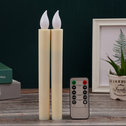 Zylindrische LED-Stabkerze aus Kunststoff