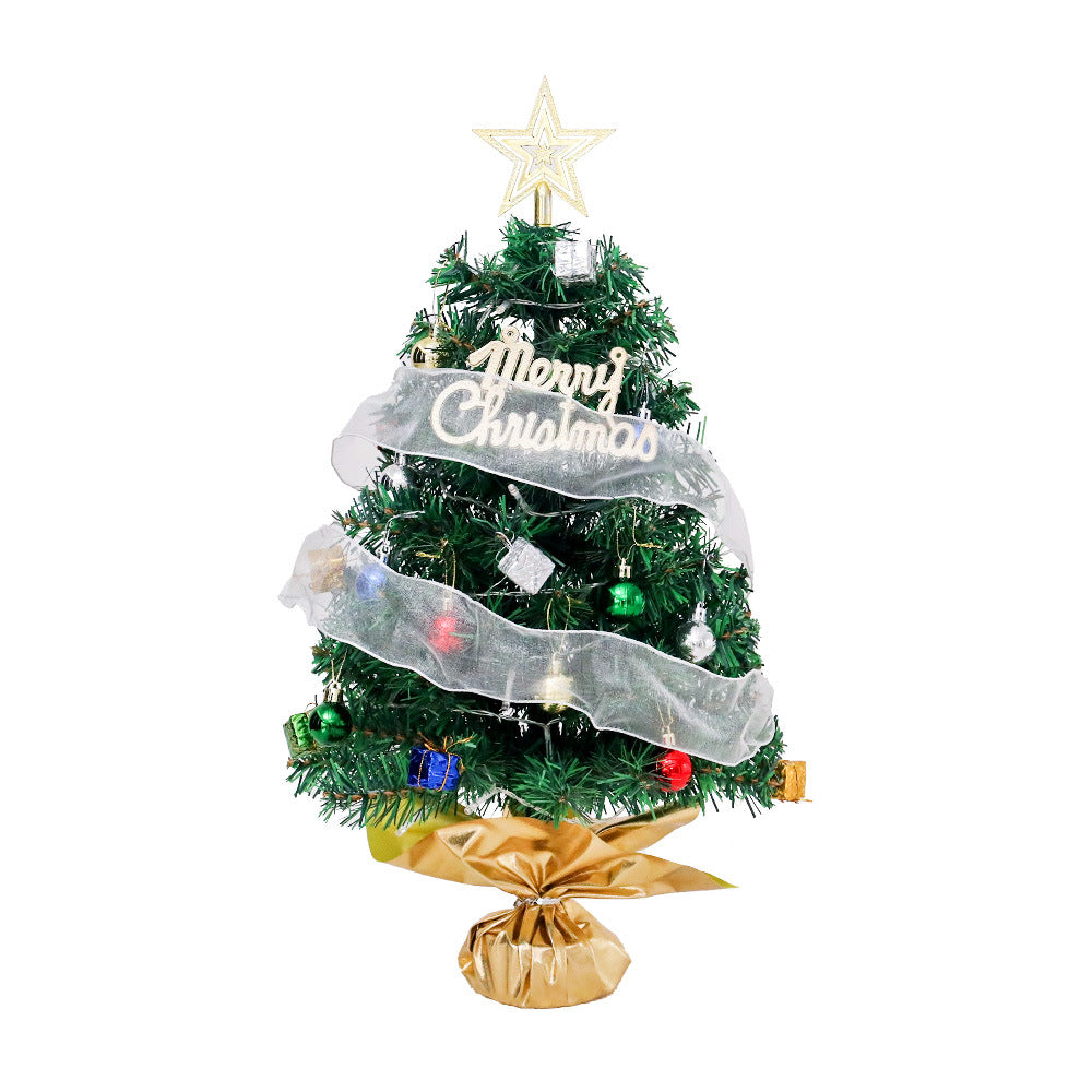 Mini-Weihnachtsbaum-Set mit LED-Beleuchtung