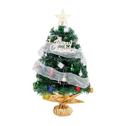 Mini-Weihnachtsbaum-Set mit LED-Beleuchtung