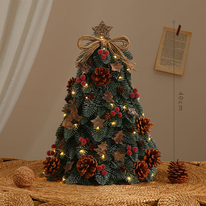Mini-Weihnachtsbaum-Set, dekorative Tischdekoration