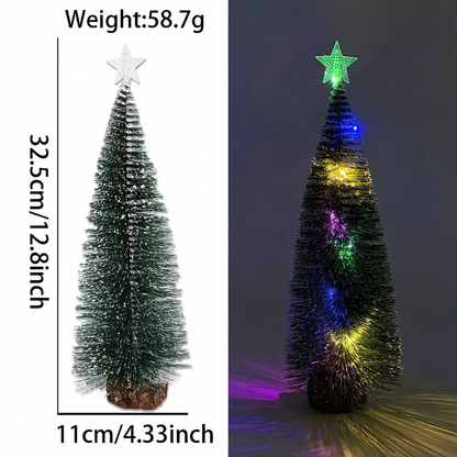 Mini-Weihnachtsbaum mit LED-Beleuchtung und Stern