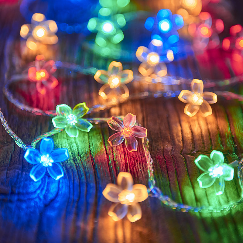 LED-Lichterkette mit Sternen für Innen- und Außenbereich