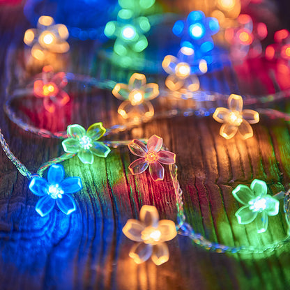 LED-Lichterkette mit Sternen für Innen- und Außenbereich
