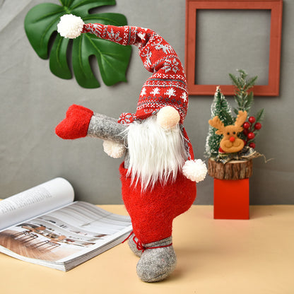 Weihnachtliche Wichtel-Vorhanghalter aus Baumwolle