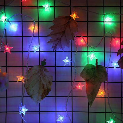 LED-Sternen-Lichterkette mit Batteriefach