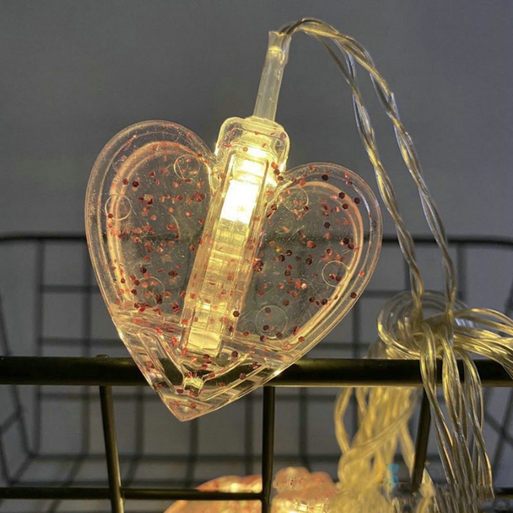 LED-Lichterkette mit Fotoclips für Dekoration