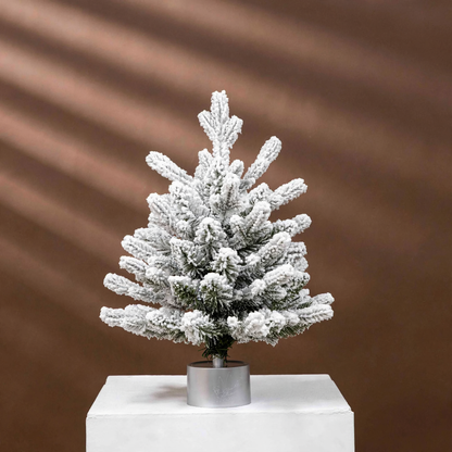 Dekorative Weihnachtsbaum-Spieluhr, 45 cm, mit Schnee-Effekt