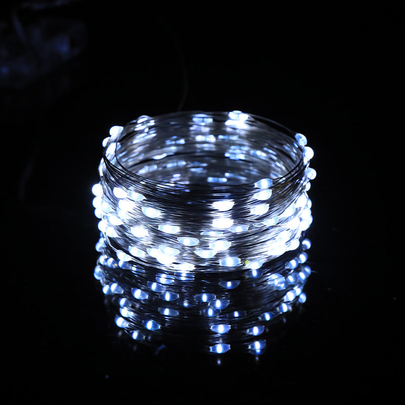 LED-Sternen-Lichterkette, Kupferdraht
