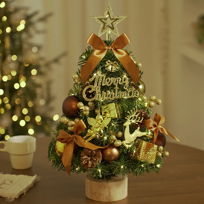 Mini-Weihnachtsbaum-Set für den Tisch