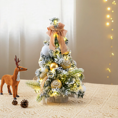 Mini-Weihnachtsbaum mit Schleifendekoration, PVC