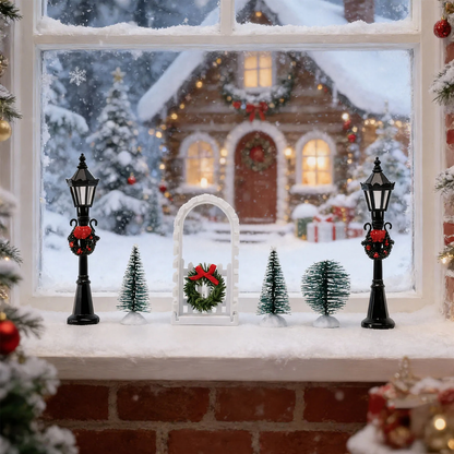Miniatur-Weihnachtsdekorations-Set für Mikrolandschaften