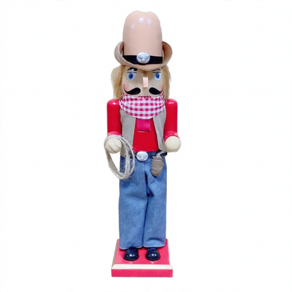 Nussknacker-Figur aus Holz mit Umhang, 38 cm